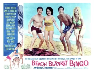 Swimsuit Prints: BEACH BLANKET BINGO, Frankie Avalon, Annette Funicello, Mike Nader, 1965
