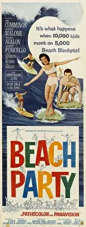 Frankie Prints: BEACH PARTY, Annette Funicello, Frankie Avalon, 1963