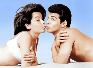 Frankie Prints: BEACH PARTY, from left: Annette Funicello, Frankie Avalon, 1963