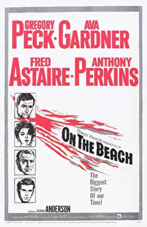 Anthony Prints: ON THE BEACH, US poster, left from top: Gregory Peck