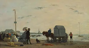 Coast Prints: On the Beach at Trouville, by Eugene Boudin