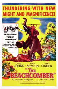 Elephant Prints: THE BEACHCOMBER, US poster, 1954