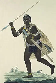 Folk Art Prints: The Bead of Chief Coba (Kobe), by Robert Jacob Gordon