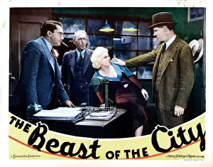 Huston Prints: THE BEAST OF THE CITY, lobbycard