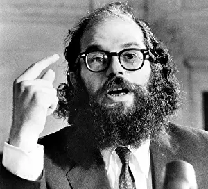 Poet Prints: Beat Poet Allen Ginsberg, testifies before a Senate Juvenile Delinquency subcomittee
