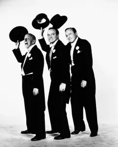 Images Dated 30th March 2015: BEAU JAMES, from left: Jimmy Durante, Bob Hope, Jack Benny, 1957