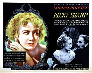 2017 Prints: BECKY SHARP, Miriam Hopkins, Cedric Hardwicke, 1935
