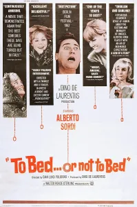 Alberto Prints: TO BED OR NOT TO BED, (aka IL DIAVOLO), US poster art, Alberto Sordi, (center), 1963