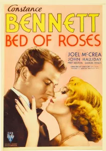 Images Dated 2nd October 2009: BED OF ROSES, from left: Joel McCrea, Constance Bennett on midget window card, 1933