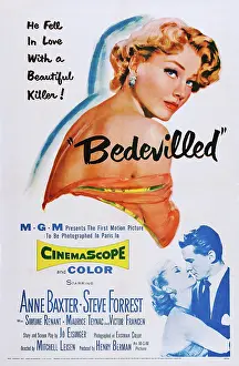 Forrest Prints: BEDEVILLED, US poster art, Anne Baxter (top)
