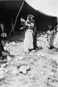 Falcon Prints: Bedouin hunter with his falcon