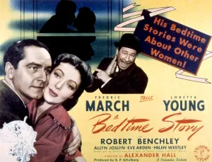 1941 Movies Prints: BEDTIME STORY, Fredric March, Loretta Young, Robert Benchley, 1941