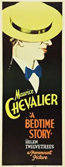 Chevalier Prints: A BEDTIME STORY, Maurice Chevalier on U.S. insert poster, 1933