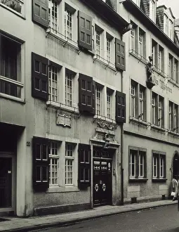 Ludwig Prints: Beethoven, Ludwig, van. Beethoven's house faade in Bongasse street