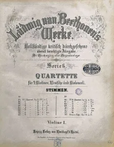 Ludwig Prints: Beethoven, Ludwig, van. String Quartets