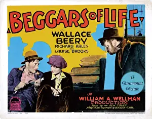 Louise Prints: BEGGARS OF LIFE, US lobbycard, from left: Richard Arlen