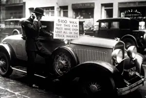 Automobile Prints: The beginning of the Great Depression in 1929