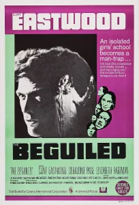 Australian Prints: THE BEGUILED, Australian poster art, from left: Clint Eastwood, Jo Ann Harris, 1971