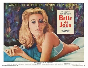 Deneuve Prints: BELE DE JOUR, Catherine Deneuve on US poster art, 1967