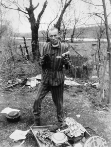 Genocide Prints: Belgian prisoner in German slave labor camp at Nordhausen