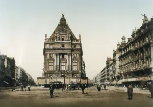 Groot Brussel Prints: Belgium. Brussels. Boulevard du Nord (c. 1900). AISA/Everett Collection**US SALES ONLY**