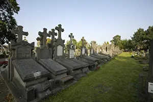 Graveyard Prints: BELGIUM. Ghent. Graveyard in the Great Beguinage of St
