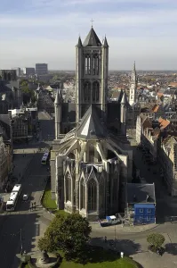 Architect Prints: BELGIUM. Ghent. StNicholasChurch (Sint-Niklaaskerk)