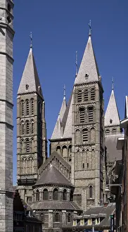 Cathedrale Notre Dame De Tournai Prints: BELGIUM. Tournai. Cathedral of Notre-Dame
