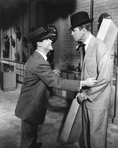 Images Dated 22nd November 2013: BELL, BOOK AND CANDLE, from left: Jack Lemmon, James Stewart, 1958