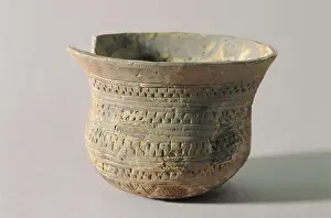 Prehistory Prints: Bell shaped vessel. Neolithic art