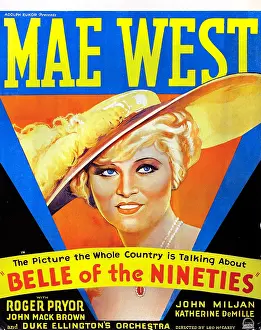 Wide Brim Hat Prints: BELLE OF THE NINETIES, Mae West, 1934