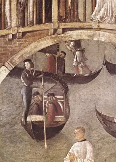 Navigation Prints: BELLINI, Gentile (1429-1507). Miracle of the Cross on San Lorenzo Channel