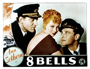 Bellamy Prints: EIGHT BELLS, (aka 8 BELLS), from left, John Buckler, Ann Sothern, Ralph Bellamy, 1935
