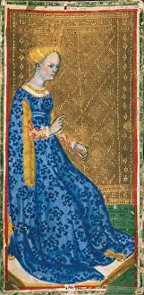 Bembo Prints: BEMBO, Bonifacio (1420-1482). Tarot Card: The Queen of Swords