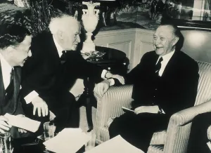 Konrad 1876 1967 Prints: BEN GURION, David (1886-1973); ADENAUER