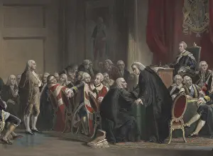 1770s Prints: Benjamin Franklin endures one hour of criticism