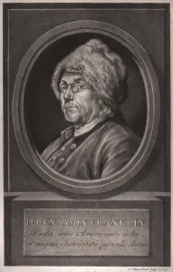1700s Prints: Benjamin Franklin, et vita inter Americanos acta et magnis electricitatis periculis clarus