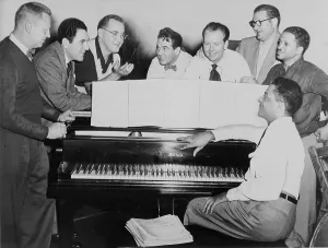 Swing Prints: Benny Goodman (1909-86), at rehearsal with his musicians