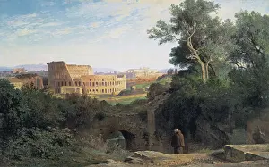 BENOUVILLE, Jean Achille (1816-1891). Colosseum seen from the Palatin (Le Colise vu du Palatin). 1870. Realism. Oil on canvas. FRANCE. Paris. Muse d'Orsay (Orsay Museum)
