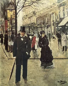 April Prints: BERAUD, Jean (1849-1935). On the Boulevard