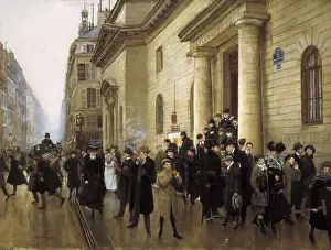Pleasure Prints: BERAUD, Jean (1849-1935). Leaving the Lycee Condorcet