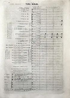 Musics Prints: BERLIOZ, Hctor (1803-1869). 'Requiem' (1837)