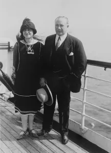 Merchants Prints: Bernard F. Gimbel 1885-1966 with his wife in 1925 the year he assumed leadership of the Gimbel Brothers Department