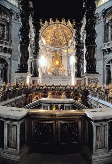 Basilica Di San Pietro In Vaticano Prints: BERNINI, Giovanni Lorenzo (1598-1680)