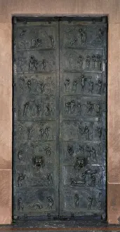 Iber1405nophotog Prints: The Bernward Doors. 1015. GERMANY