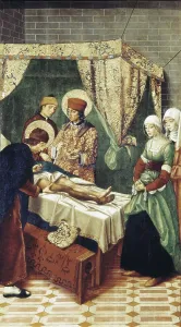 Patient Prints: BERRUGUETE, Pedro (1450-1504). The Miracle of Saint Cosmas and Saint Damian