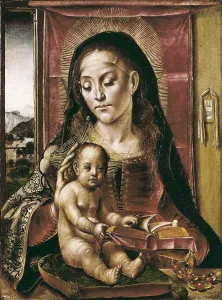 Pedro 1450 1504 Prints: BERRUGUETE, Pedro (1450-1504). Virgin and Child