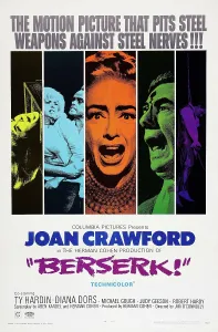 Dors Prints: BERSERK, US poster art, Diana Dors (blue)