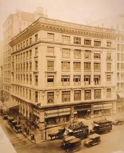 February Prints: Best and Company department store at 5th Avenue and 35th Street New York City