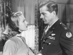 Uniform Military Prints: THE BEST YEARS OF OUR LIVES, from left: Virginia Mayo, Dana Andrews, 1946